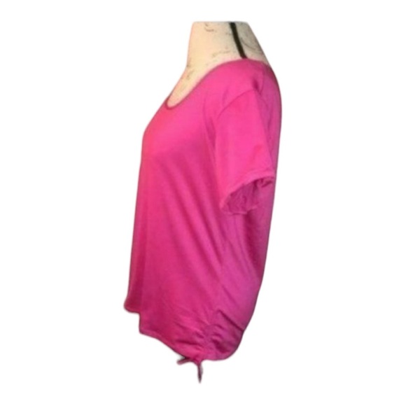 Ashley Stewart Pink Short Sleeved Top, Size 12 New with Tag - Picture 2 of 5